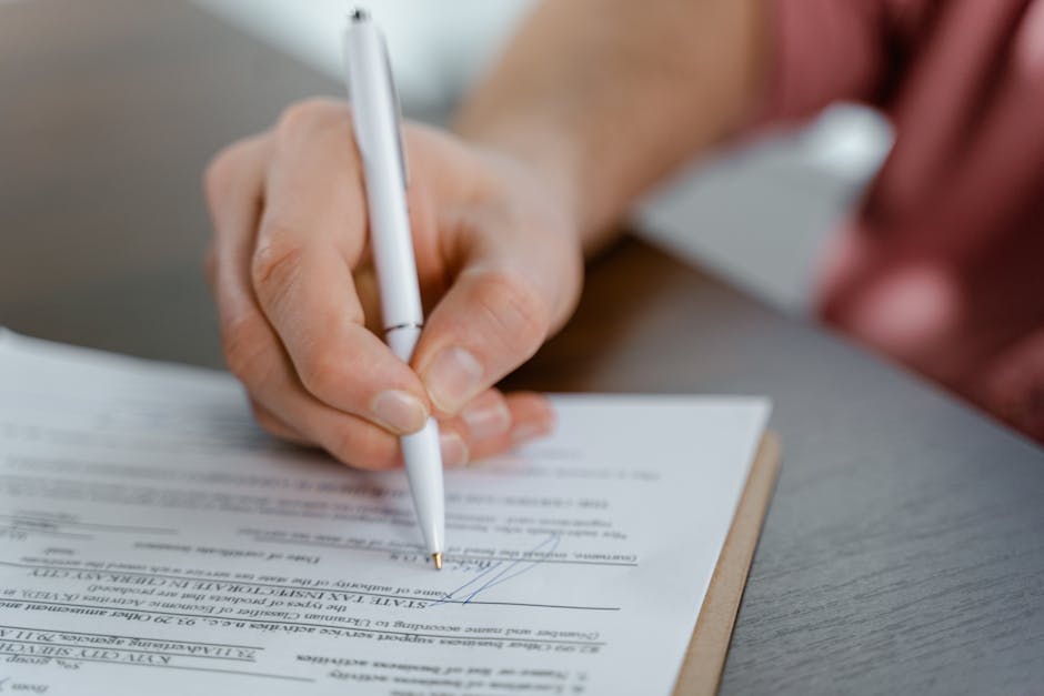 Business contract and legal documents for force majeure protection